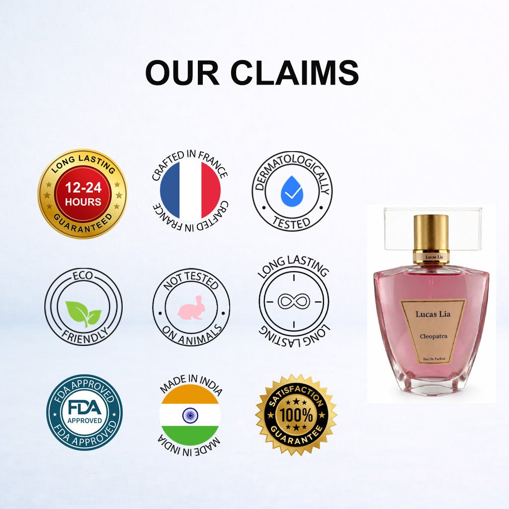 Cleopatra Eau The Perfume For Woman, 12-24 Hours Lasting, Bergamot, Orange, Jasmine, Litchi, Vanilla, Tonka Bean