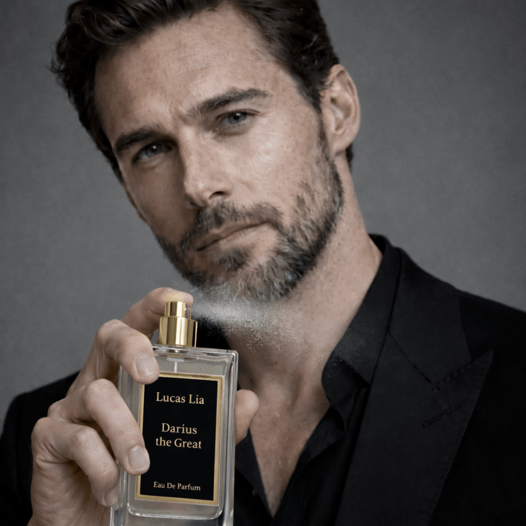 Darius The Great Eau The Perfume, 12-24 Hours Lasting, Calabrian Bergamot, pepper, Lavender, Patchouli, Ambroxan, Ceder