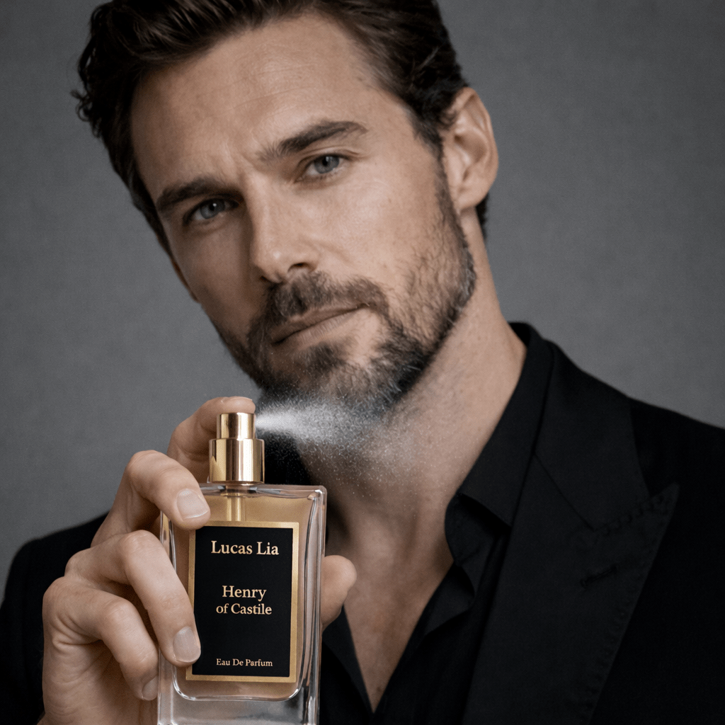 Henry Of Castle Eau The Perfume For Man, 12-24 Hours Lasting, Blood Mandarin, Grapefruit, Cinnamon, Rose, Patchouli, Woody