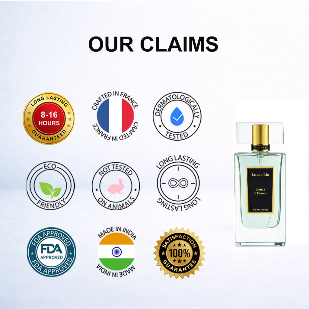 Louis Of France Eau The Perfume For Man, 8-16 Hours Lasting, Grapefruit, Lemon, Ginger, Jasmine, Ceder, Sandalwood