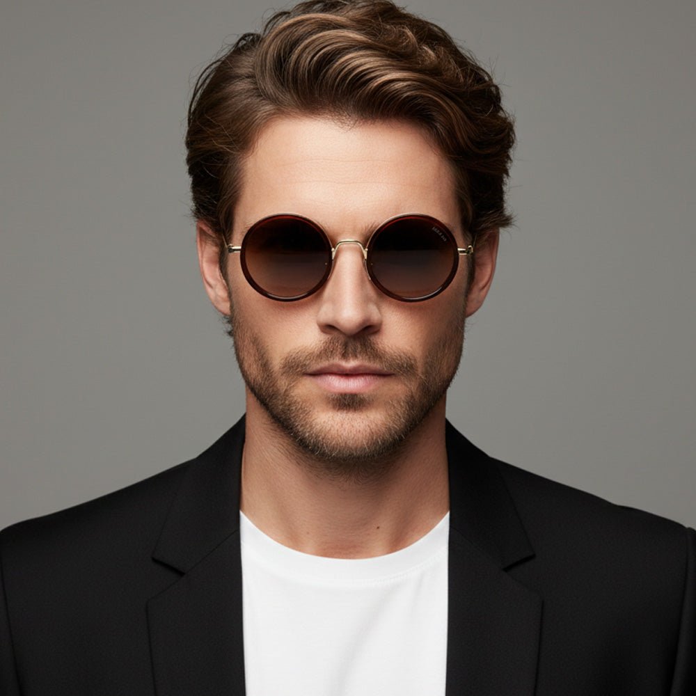Lucas Lia Premium Round Sunglasses with UV Protection for Men & Women