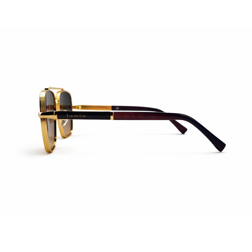 Lucas Lia Square Aviator Sunglasses UV Protection for Men & Women