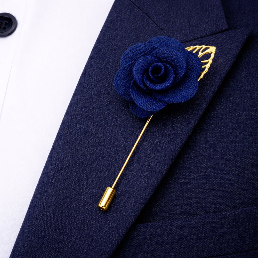 Midnight Royal Paisley Bow Tie Set