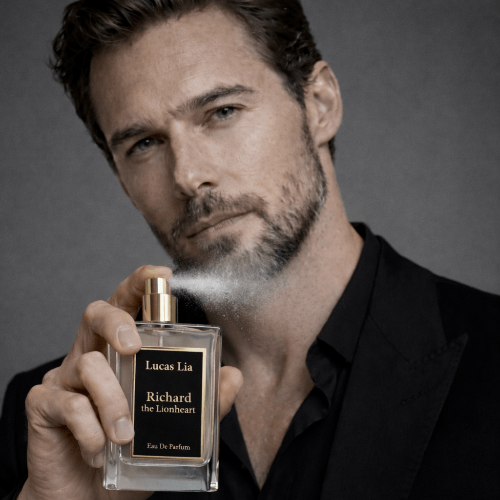 Richard The Lionheart Eau The Perfume, 8-16 Hours Lasting, Cardamom, Violet Leaf, Orris, Sambac, Moss, Woody