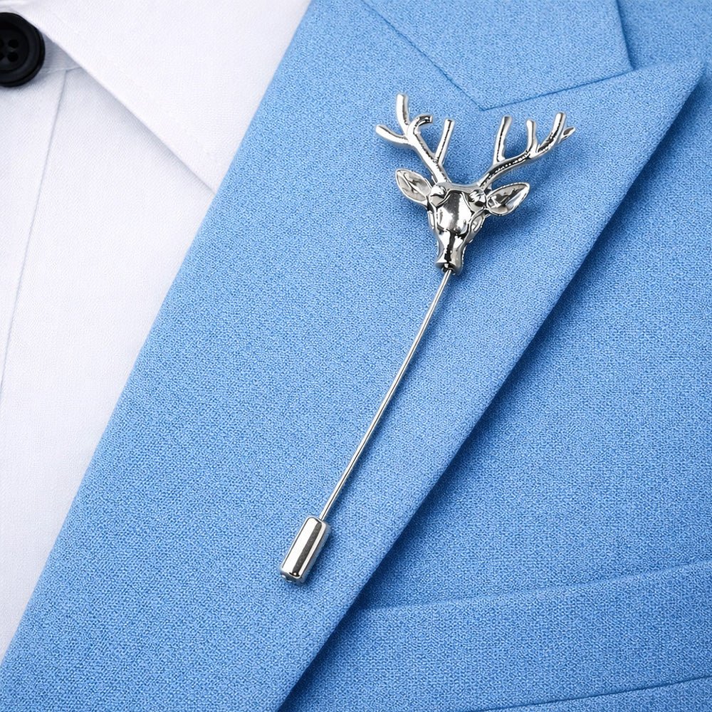 Royal Sapphire Paisley Bow Tie Set with Pocket Square, Cufflinks, Tie Bar, and Lapel Pins for Formal Occasions