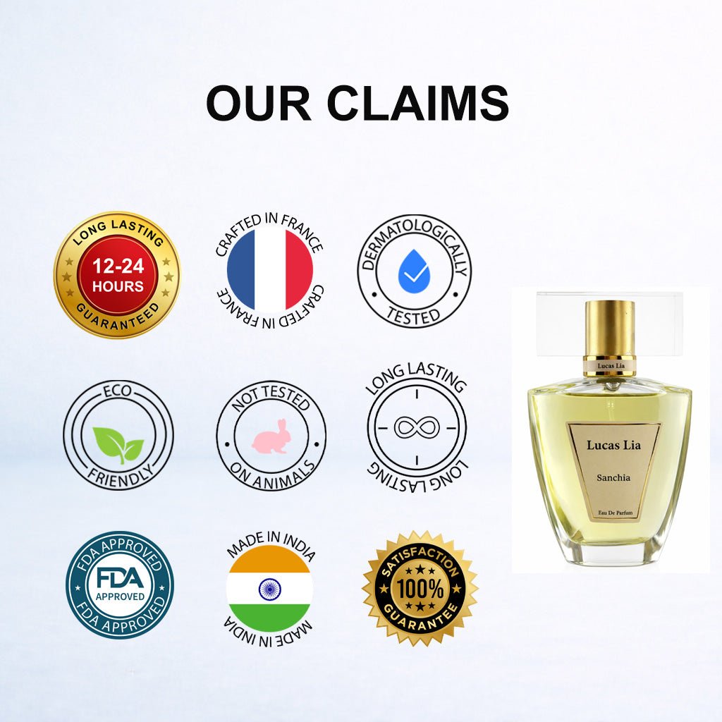 Sanchia Eau The Perfume For Woman, 12-24 Hours Lasting, Almond, Coffee, Jasmine Sambac, Tuberose, Cocoa, Sandalwood