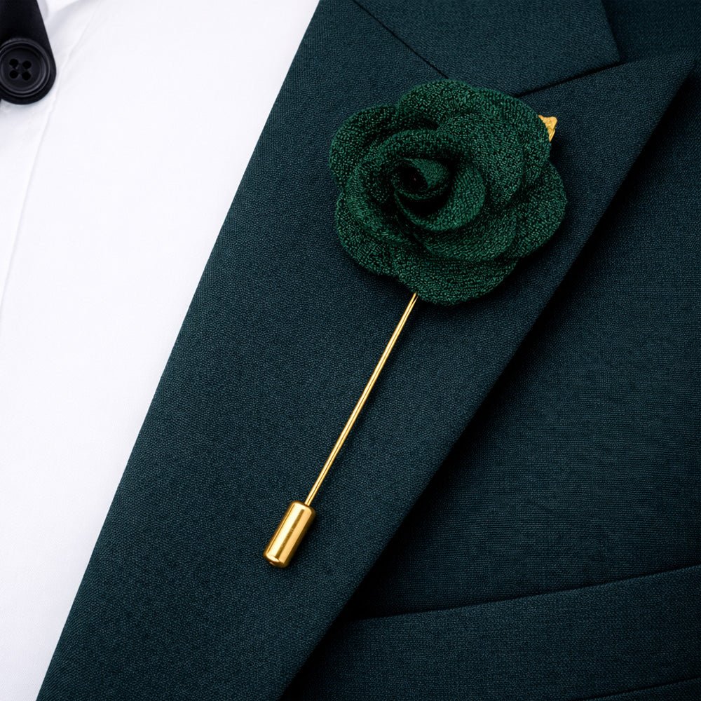 Teal & Gold Paisley Bow Tie Set